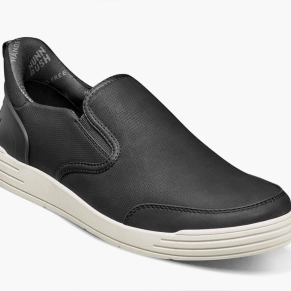 Nunn Bush Men's Black Slip-On Shoes
